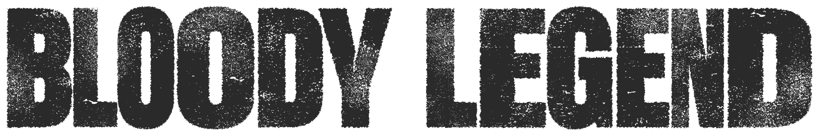 Bloody Legend wide black title treatment